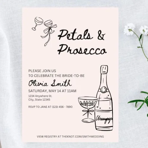 Pink Petals Invite