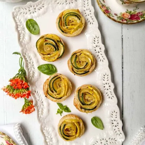Rose Zucchini Tartlet