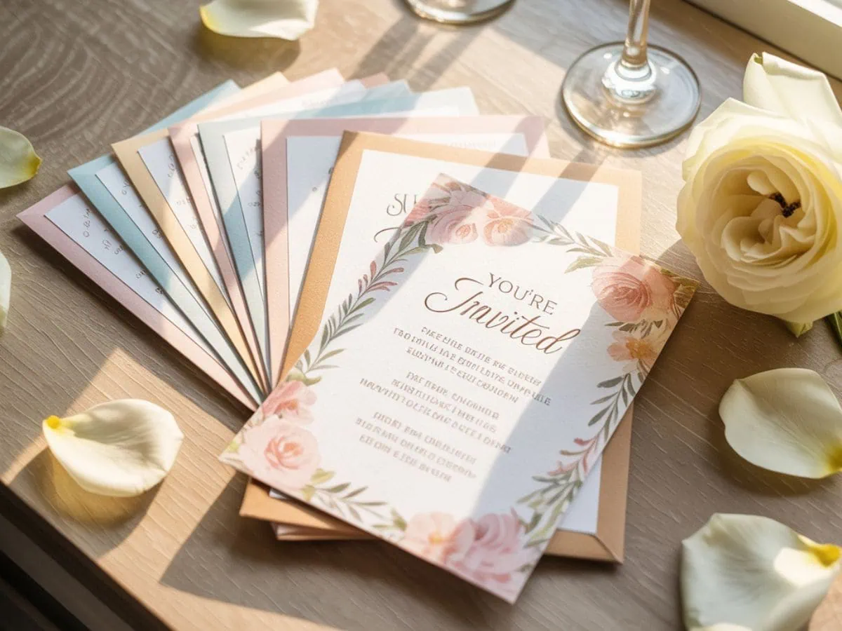 Summer Bridal shower invitations