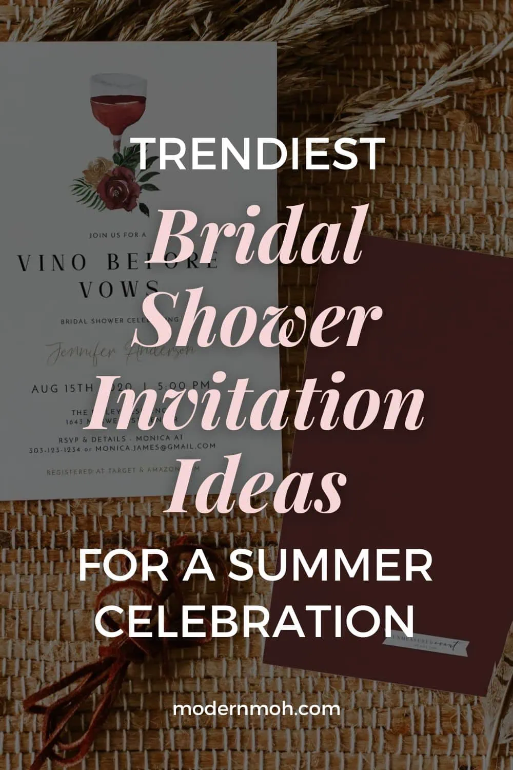 36 Stunning Summer Bridal Shower Invitations for Any Celebration