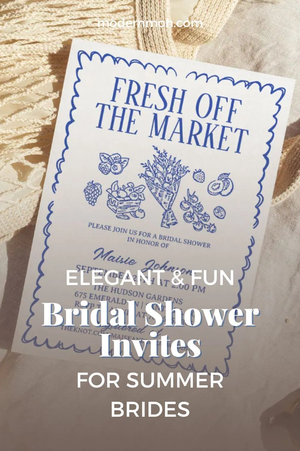 36 Stunning Summer Bridal Shower Invitations for Any Celebration
