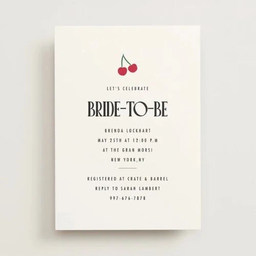 Cherry on Top Invite