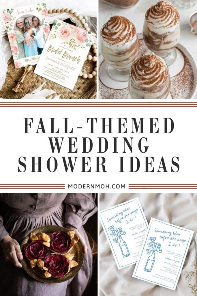 Fall themed wedding shower ideas pin