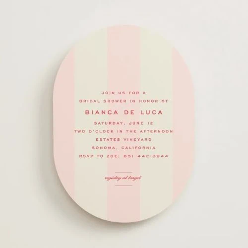 Rounded Stripe Invite