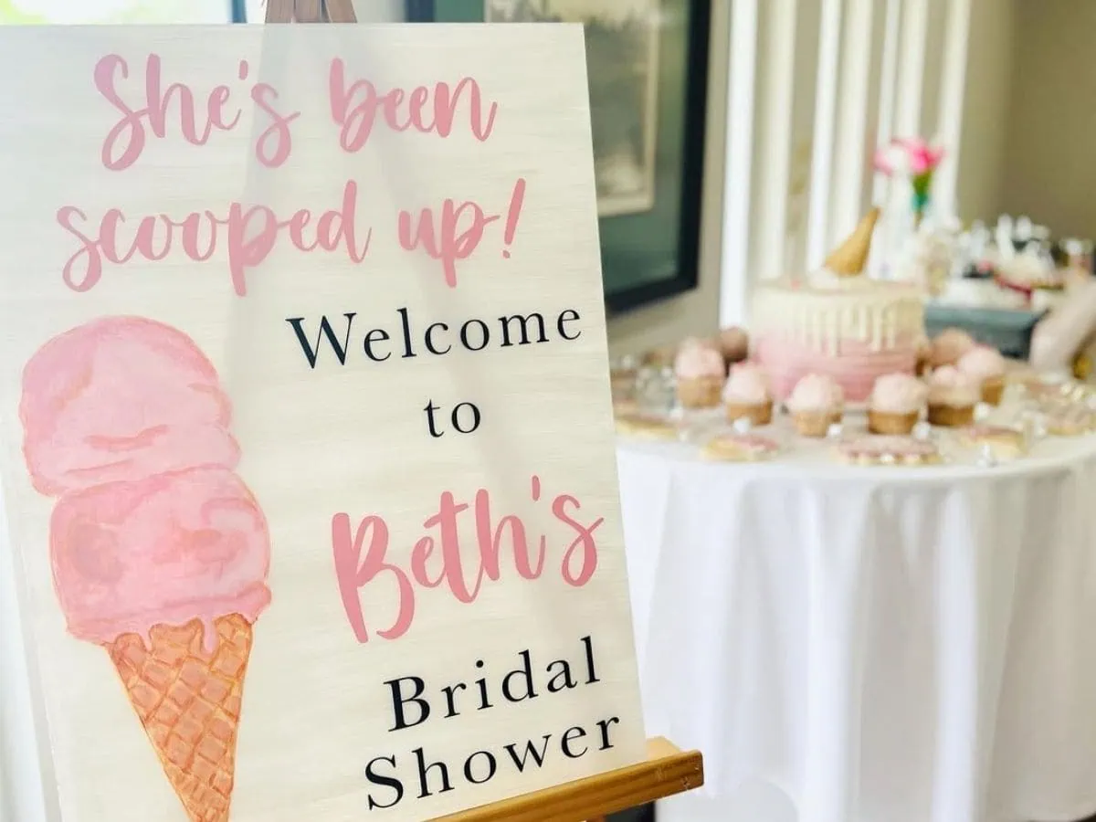 She’s Been Scooped Up Bridal Shower Theme