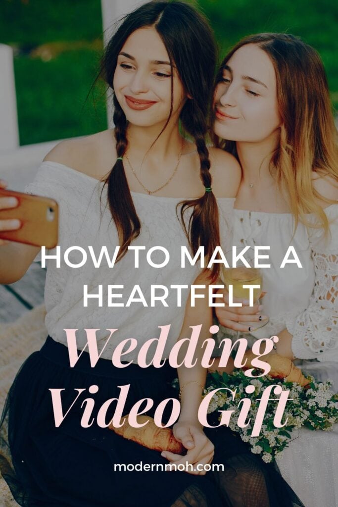 Wedding video gift pin
