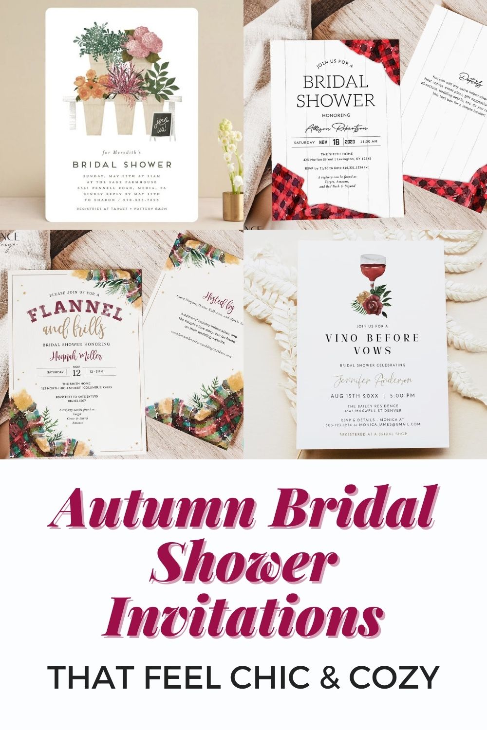 30 Perfect Fall Bridal Shower Invitations for Every Autumn Celebration
