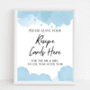 Recipe Card Sign SomethingBlue