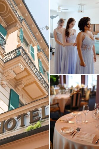 Venue, bridesmaid dresses and accommodation