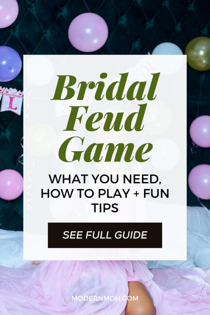 Bridal Feud Game pin