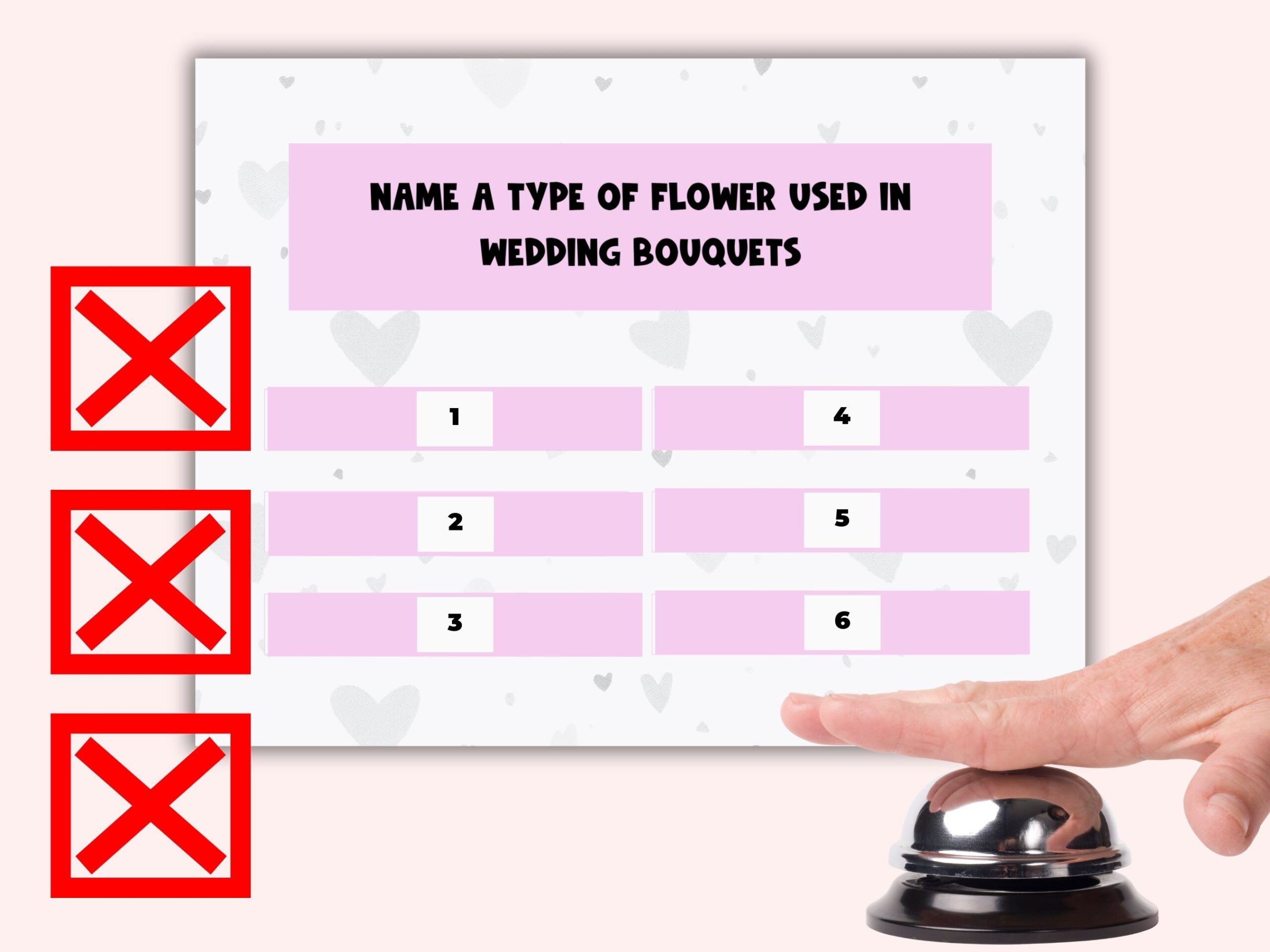 Bridal Shower Feud Printable