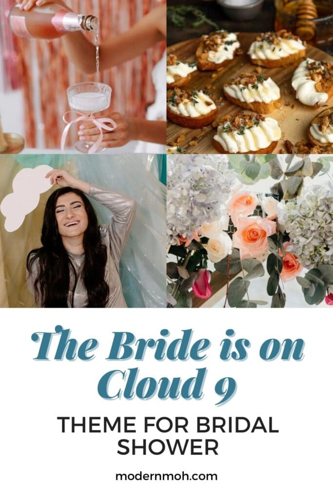 Bride is on Cloud nine pin