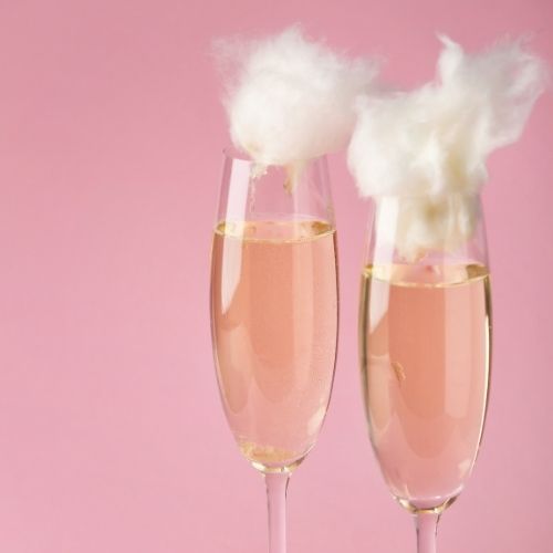 Champagne Cotton Candy Cocktail