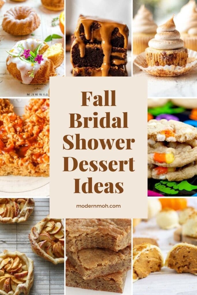 Fall Bridal Shower Dessert Ideas pin