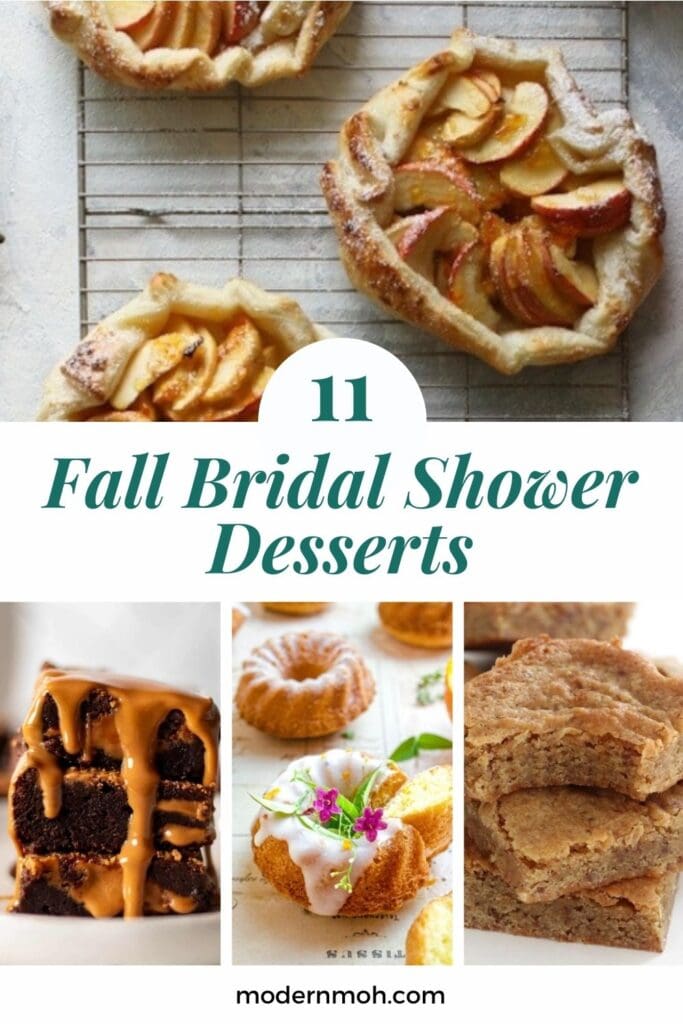 Fall Bridal Shower Desserts pin