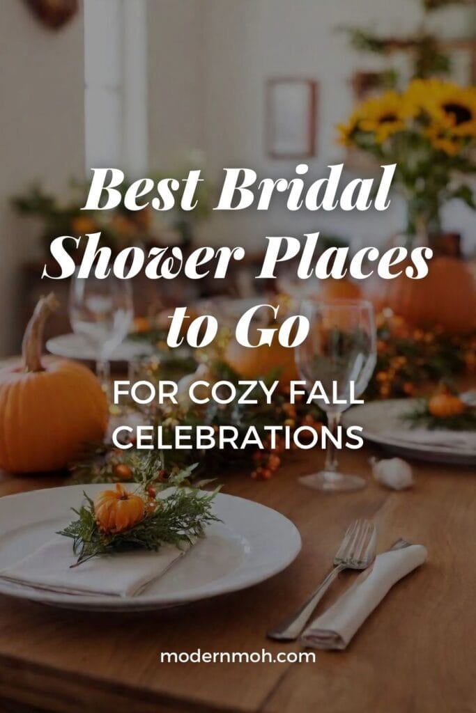 Fall Bridal Shower Places pin