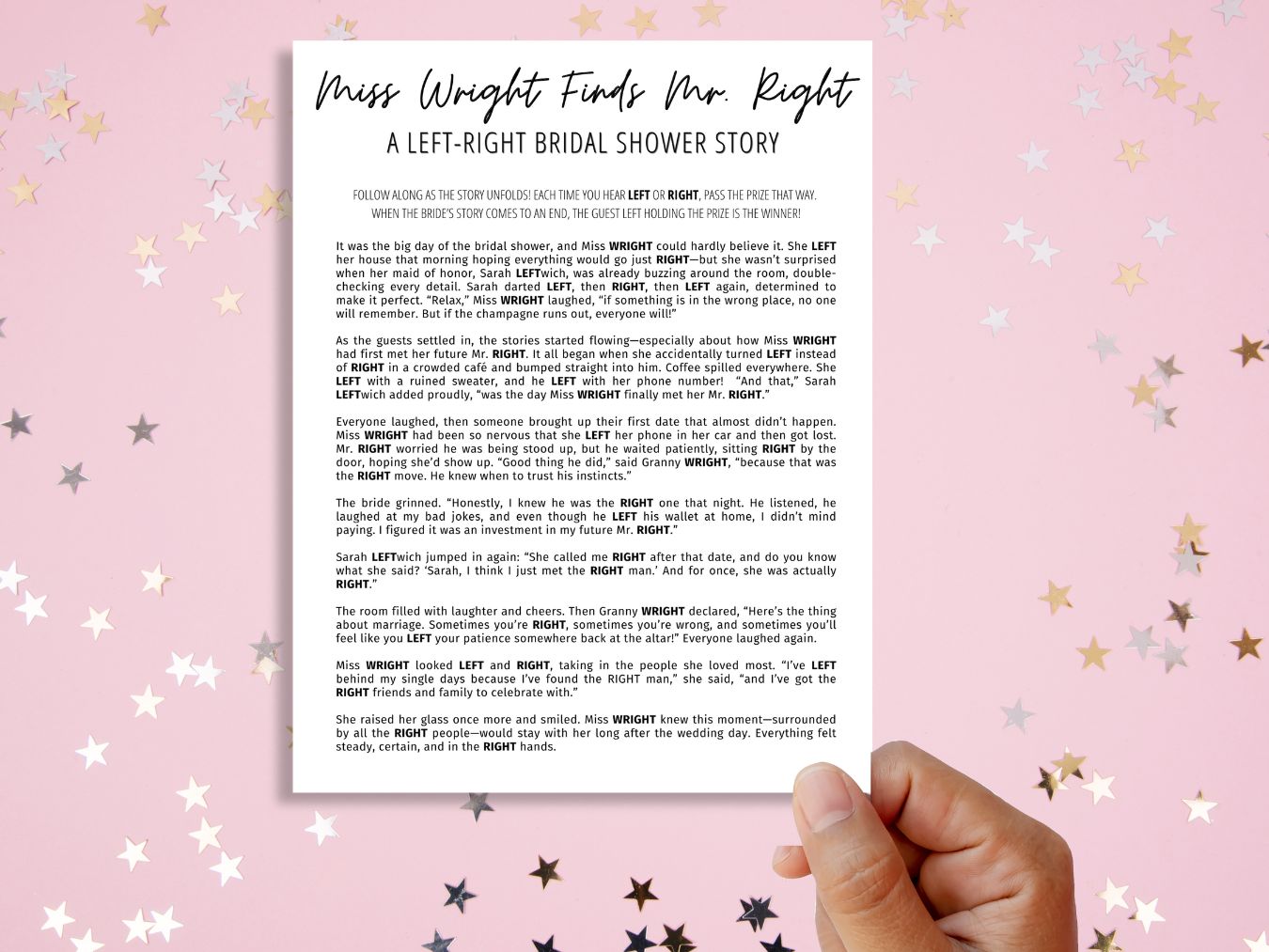 Left right passing game