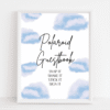 Polaroid Guestbook Clouds