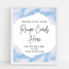 Recipe Card Sign Clouds