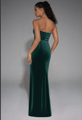 AW Josephine Hunter Green Dress back