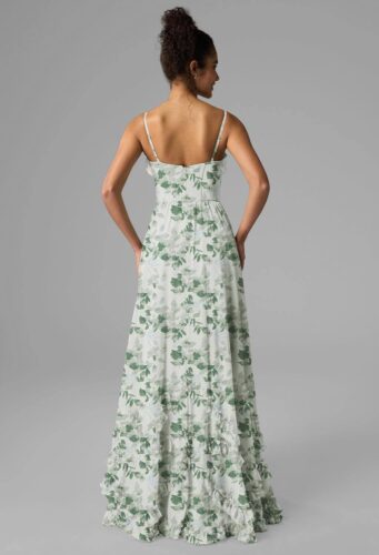 AW Kaitlin Tea Green Dress back