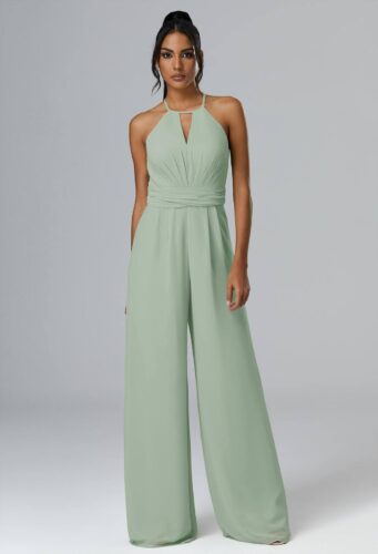 AW Peggie Sage Green Jumpsuit front