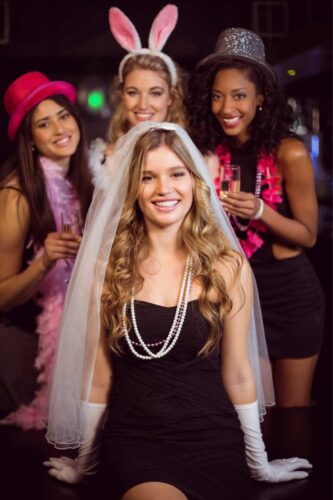 Bachelorette party in winter