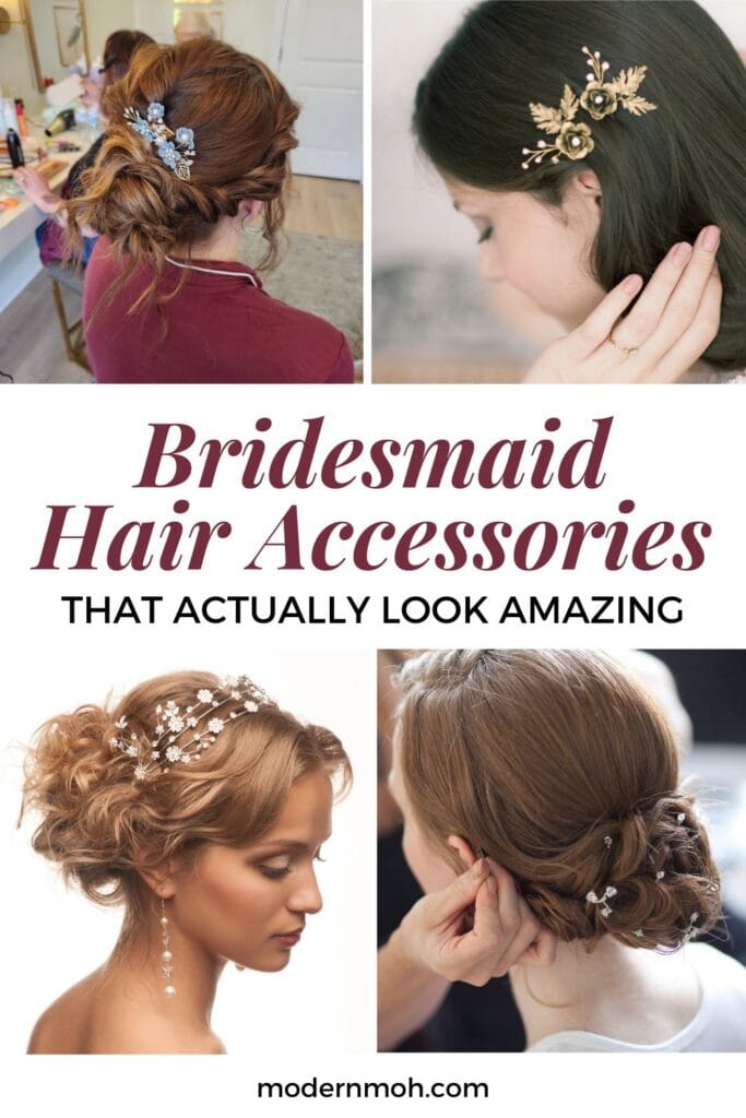 Bridesmaid hair accessories pin