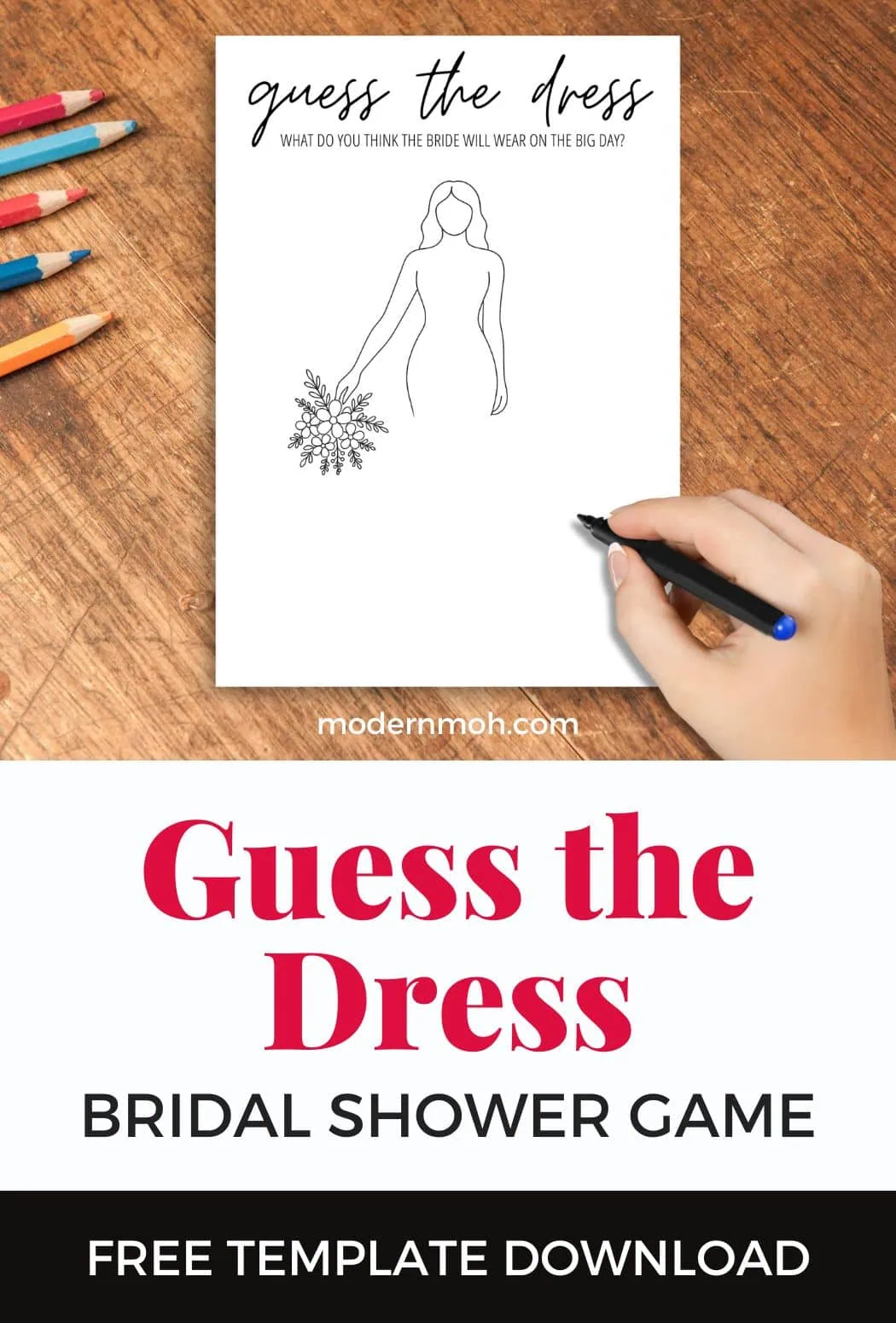 Guess the Dress: Fun Bridal Shower Game + Free Printable PDF
