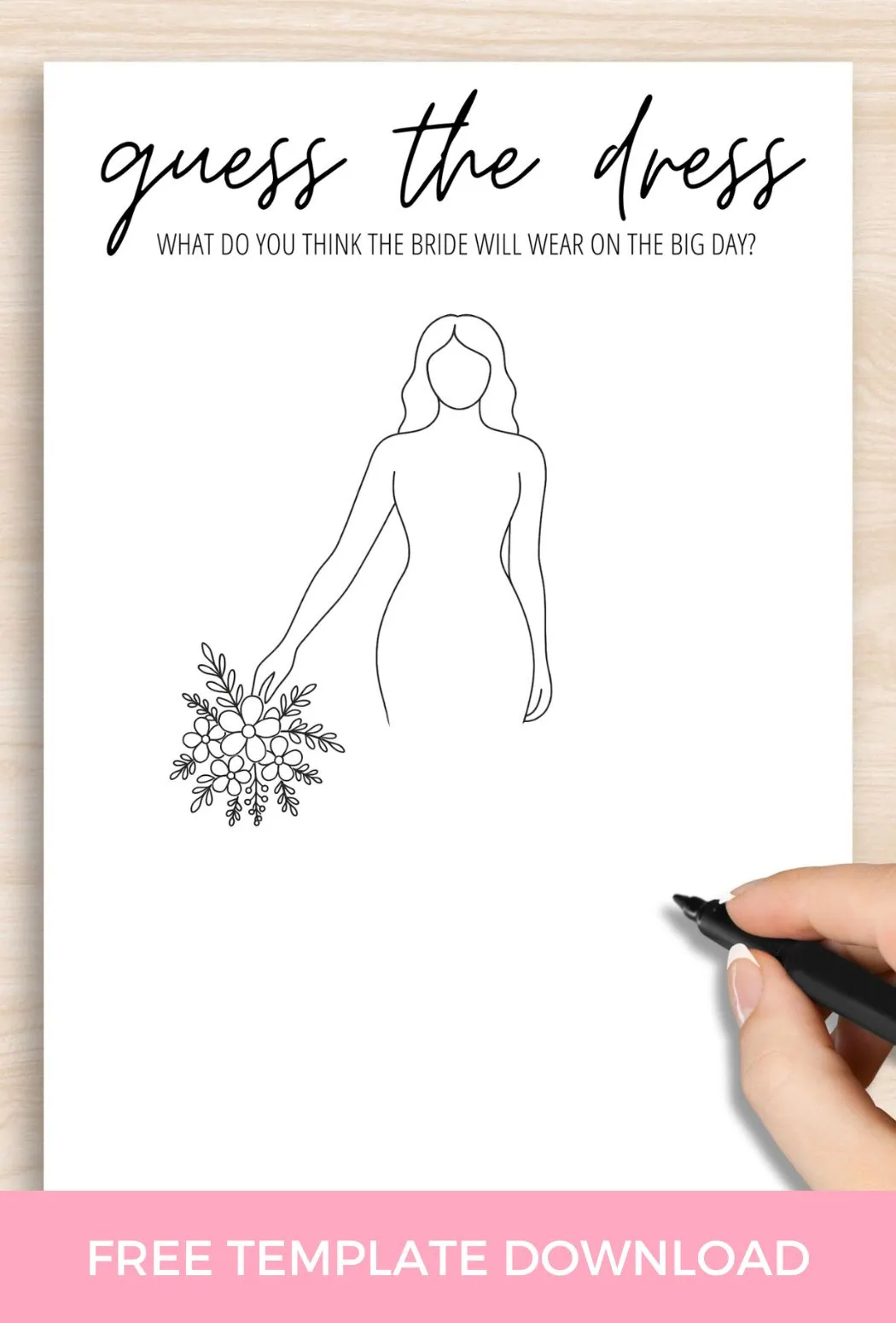 Guess the Dress: Fun Bridal Shower Game + Free Printable PDF