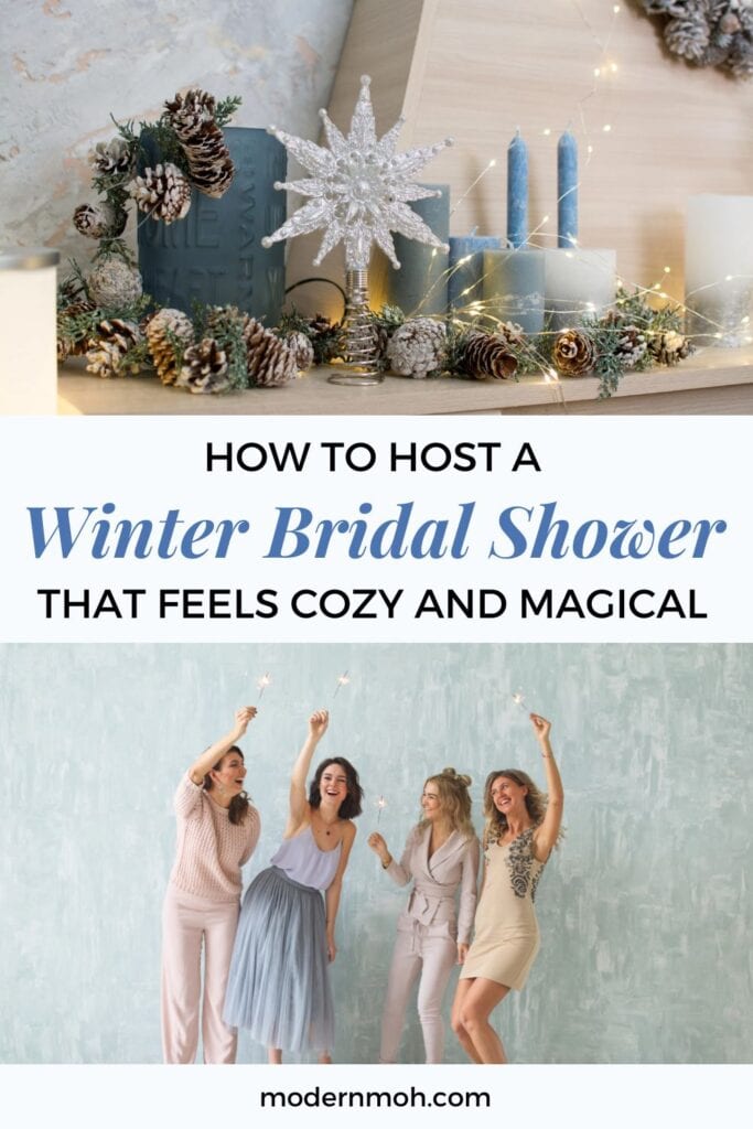 Host a winter bridal shower pin