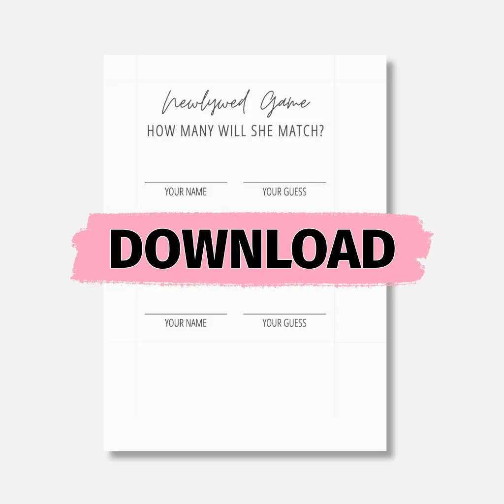 Newlywed Game