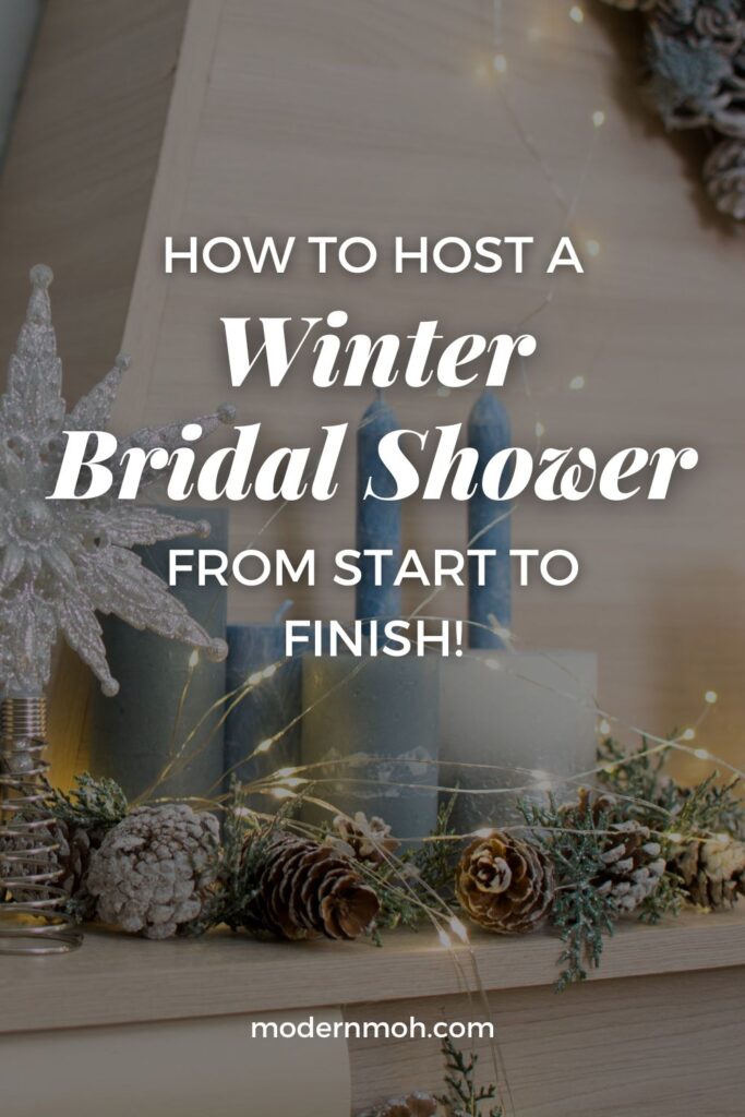 Plan a winter bridal shower pin