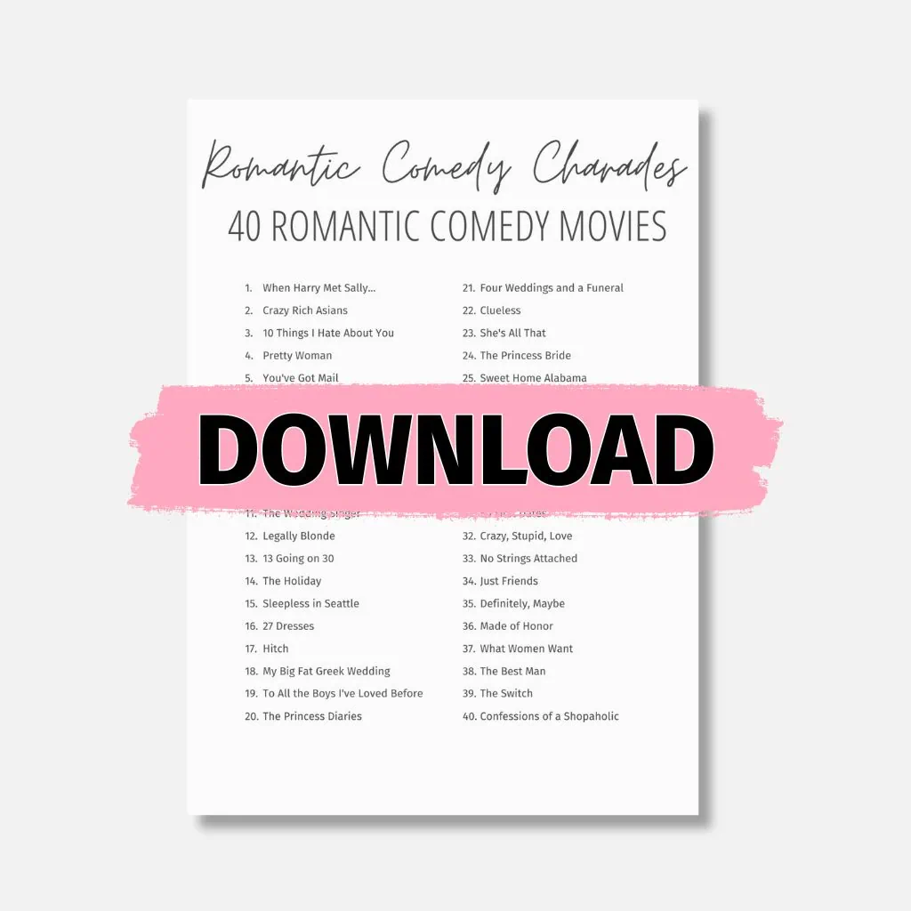 Romantic Comedy Charades