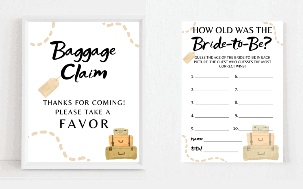 Travel Theme Printables Collection