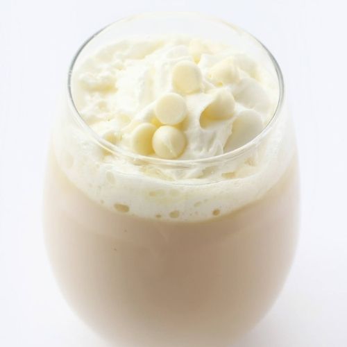 Vegan White Hot Chocolate to warm up at a bridal shower in winter