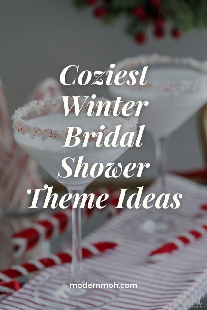 Winter bridal shower theme ideas pin