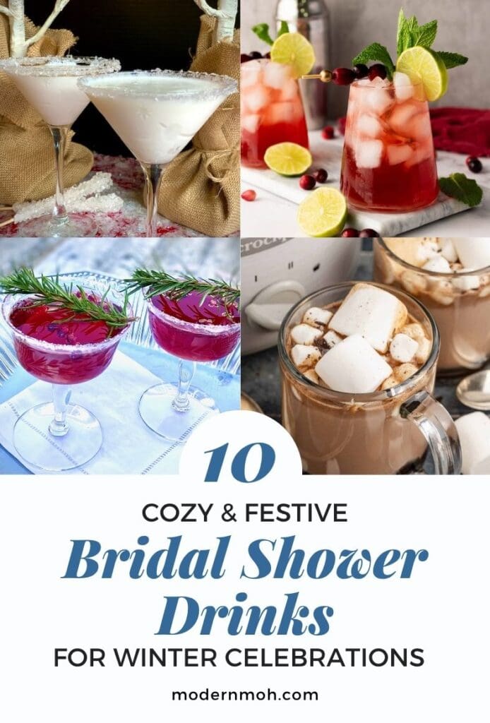 Bridal shower drinks for winter pin