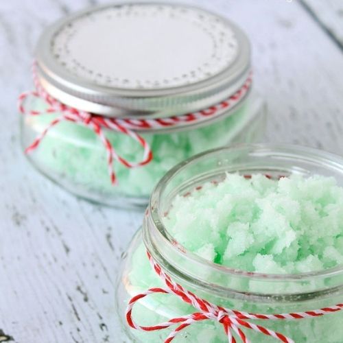 DIY Mint Sugar Scrub