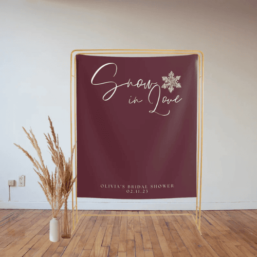 Snow in love backdrop