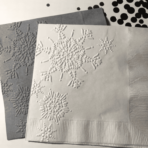Snowflake napkins