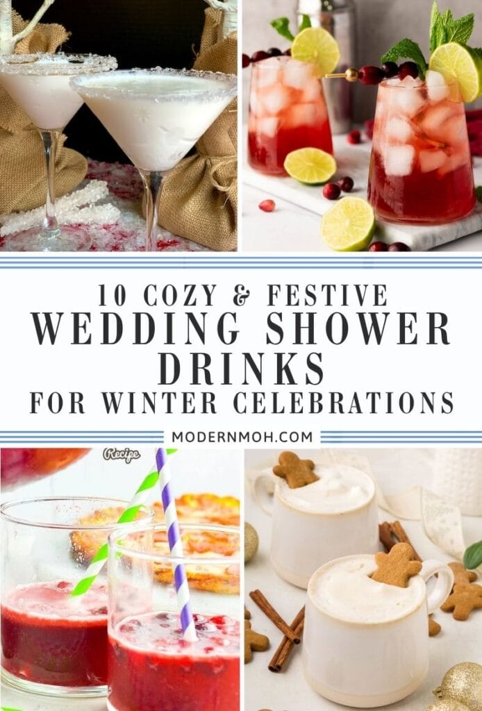 Wedding shower drinks for winter pin