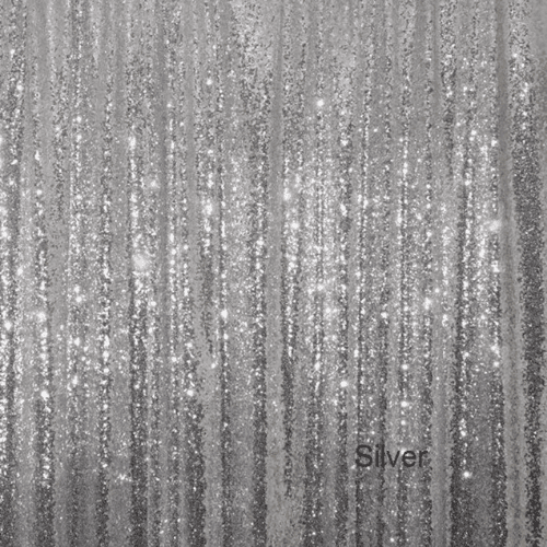 White sequin backdrop