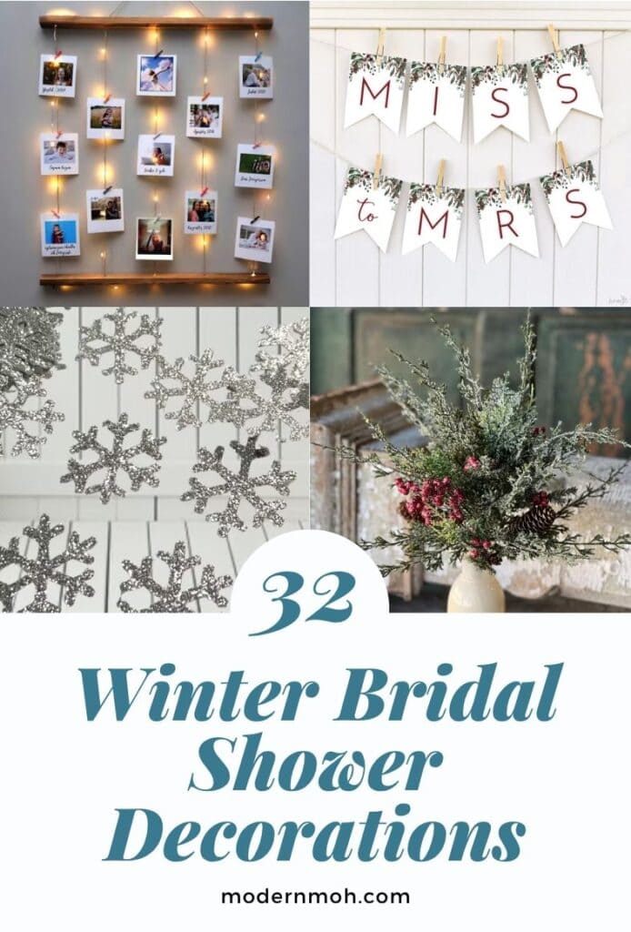 Winter bridal shower decorations pin