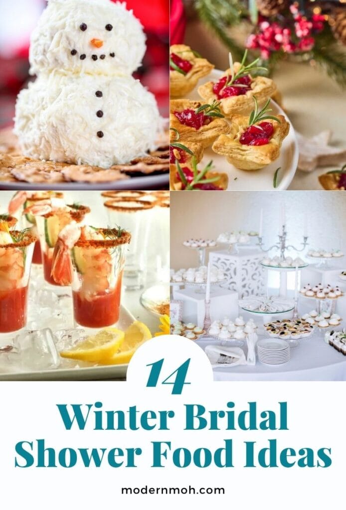 Winter bridal shower food pin