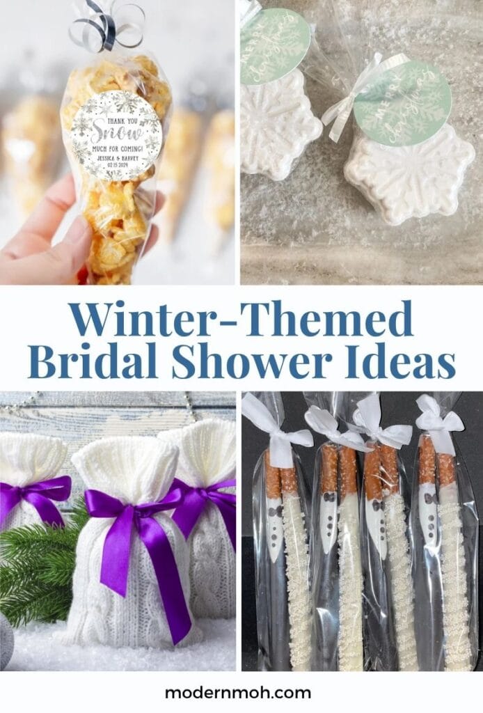 Winter themed bridal shower ideas pin