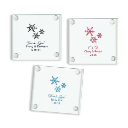 Winter-themed coasters