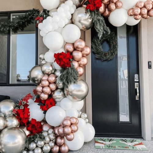 holiday balloon garland