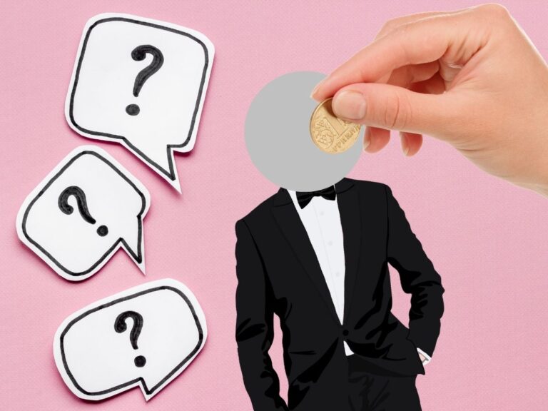 who has the groom card showing a hand about to scratch a sticker covering the groom's face