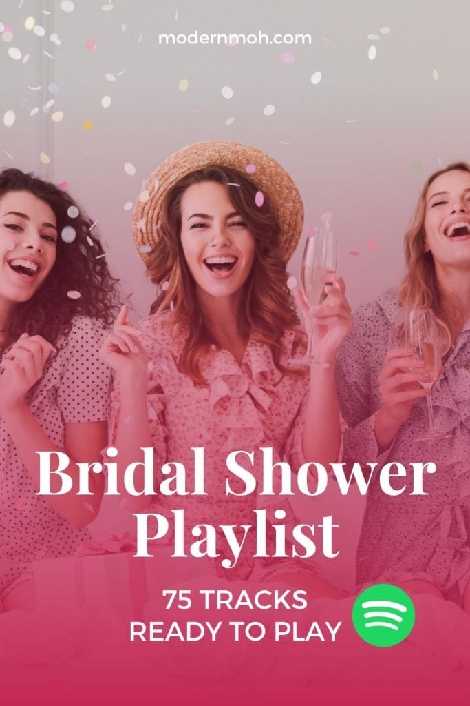 Bridal shower playlist pin